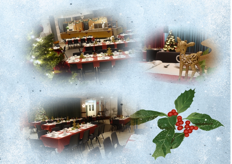 fotocollage grote zaal kerst